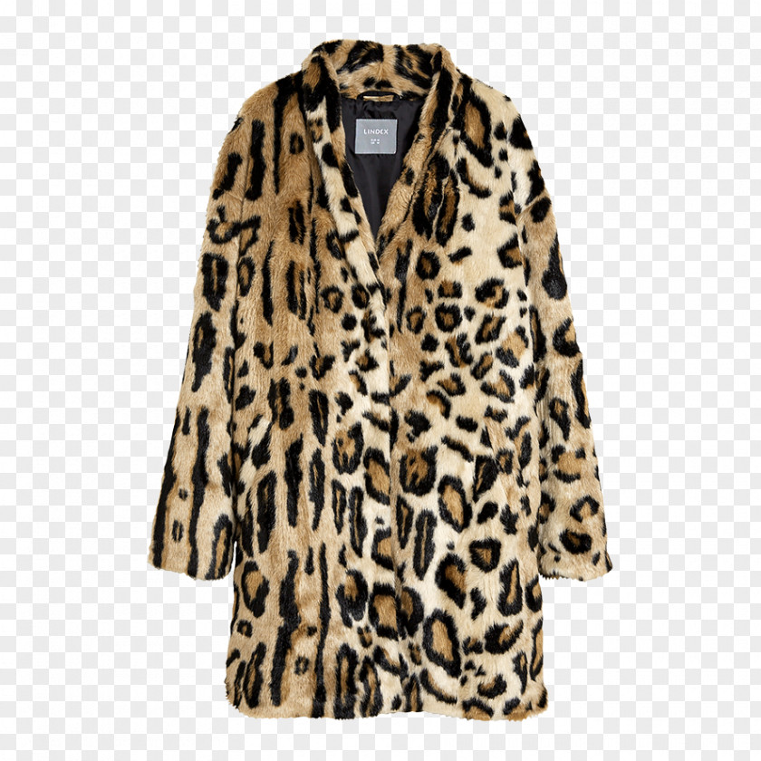 Leopard Print Fake Fur Jacket Coat Fashion Animal PNG