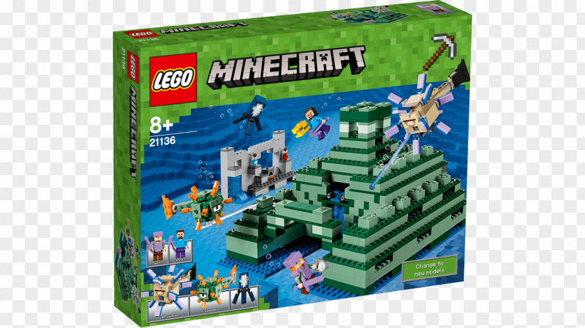Minecraft LEGO 21136 The Ocean Monument Lego Toy Block PNG