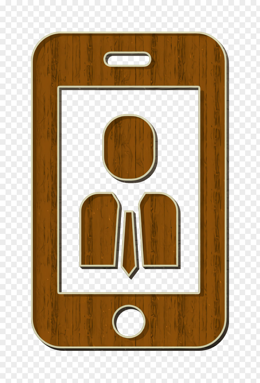 Rectangle Wood Stain Businessman Icon Chat Communication PNG