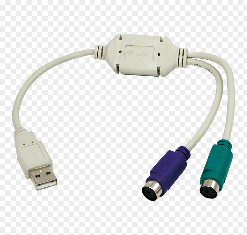 USB PlayStation 2 PS/2 Port Adapter Electrical Cable PNG