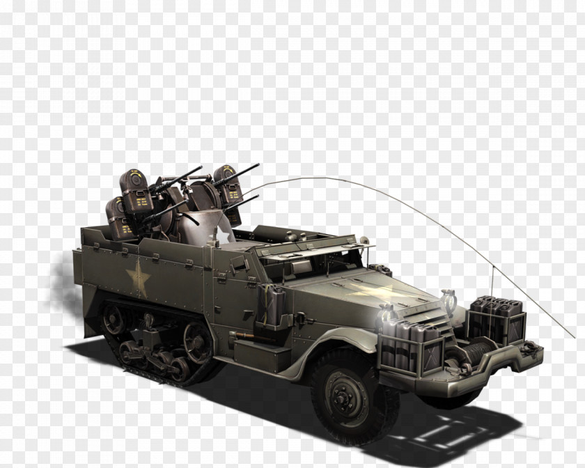 Car Armored Heroes & Generals Half-track M16 Multiple Gun Motor Carriage PNG