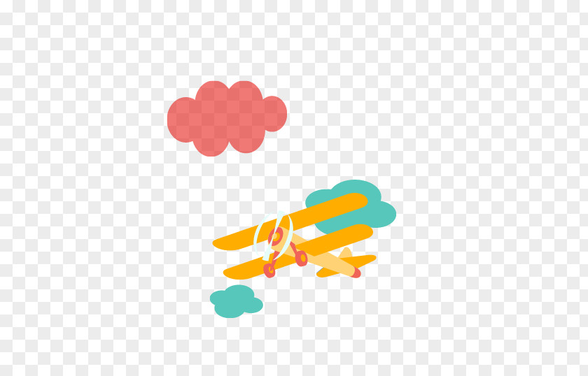 Cartoon Airplane Flight Rocket PNG