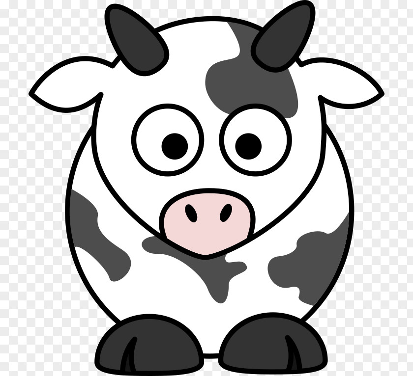 Cow Face Lakenvelder Cattle Drawing Cartoon Clip Art PNG
