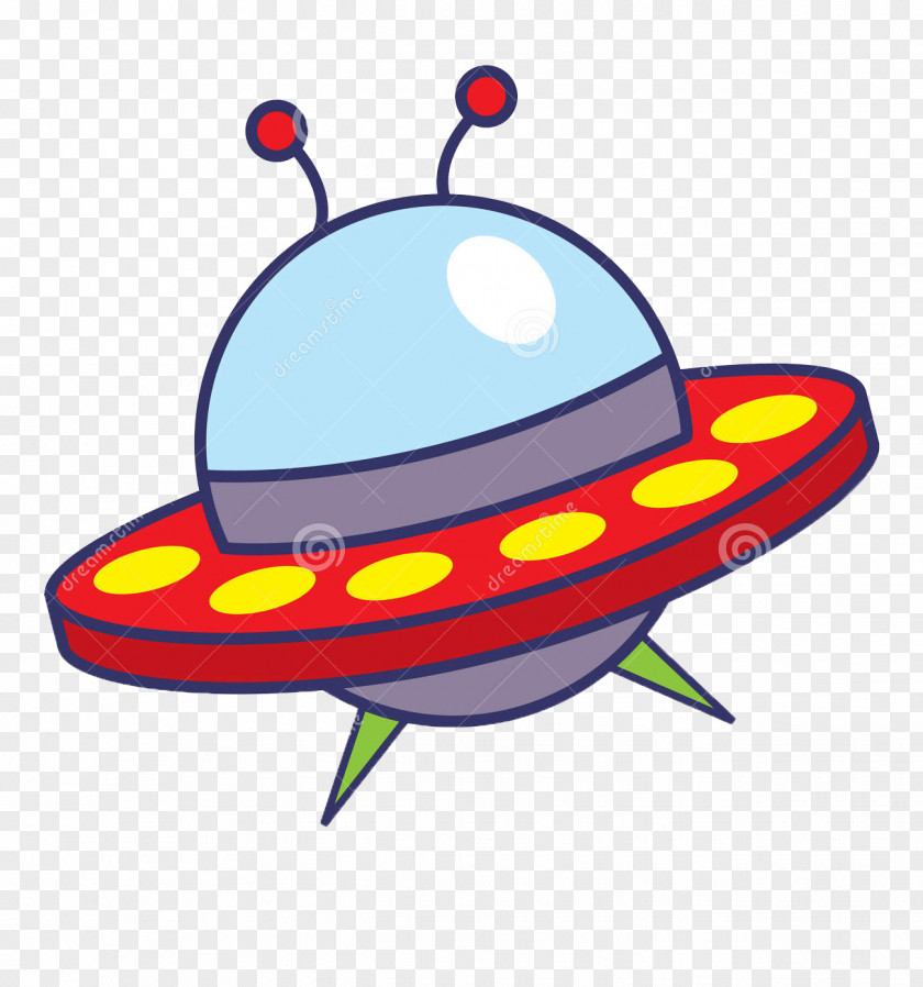 Cute Cartoon Spaceship Spacecraft Extraterrestrial Life Starship Clip Art PNG
