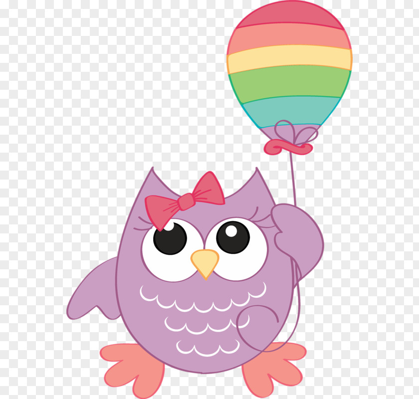 Owl Birthday Balloon Clip Art PNG
