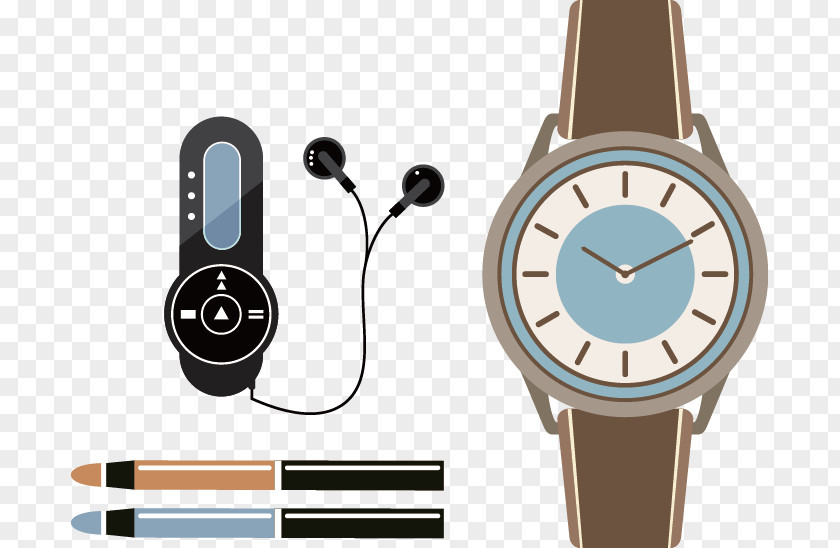 Pedometer Watches Headphones Watch PNG