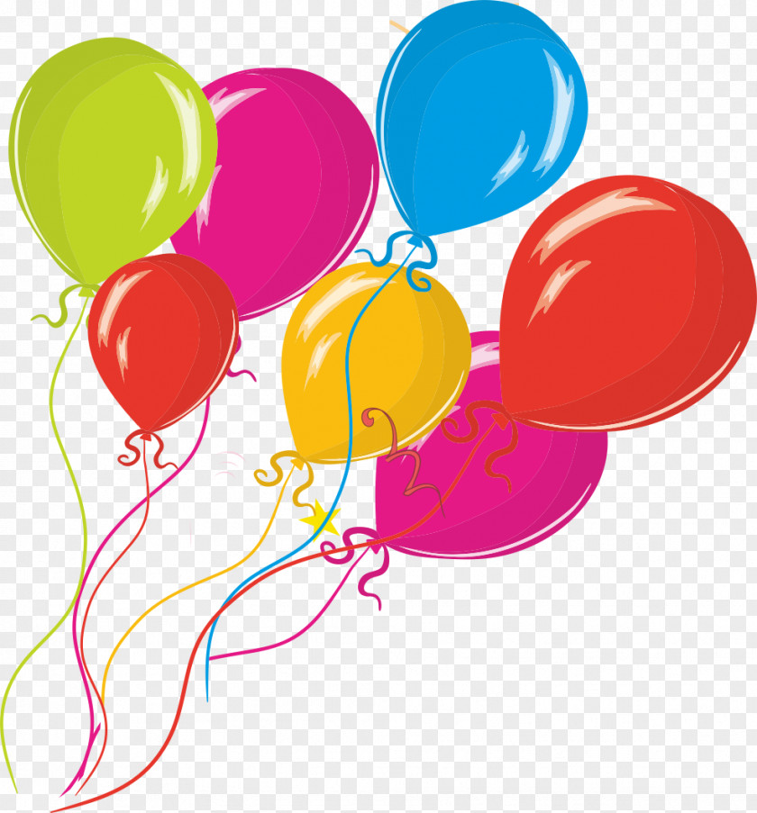 Hand-painted Balloons Balloon Birthday Clip Art PNG