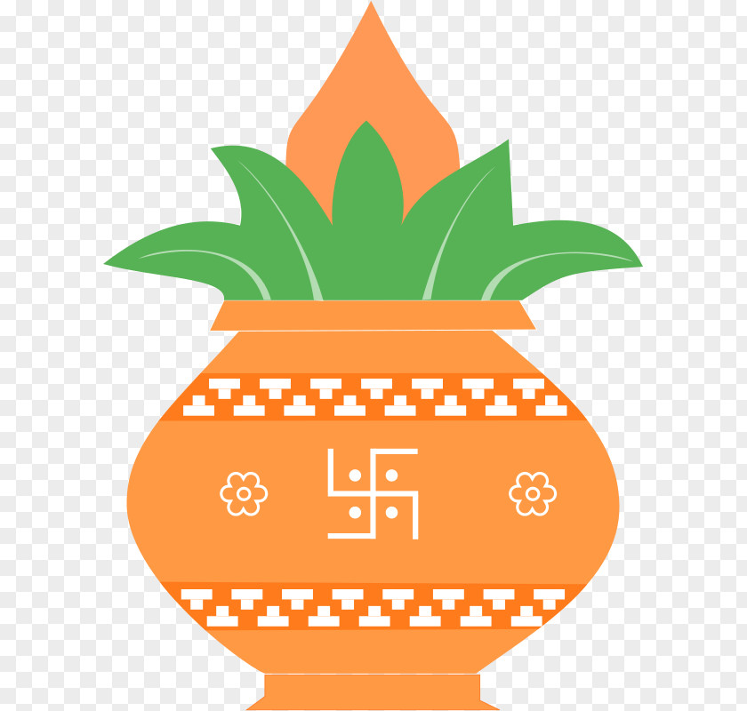 Orange Flower Kalash Symbol Weddings In India Clip Art PNG