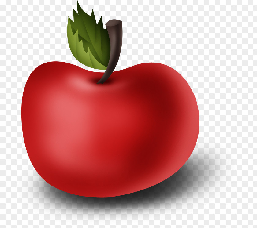 Red Apple Drawing PNG