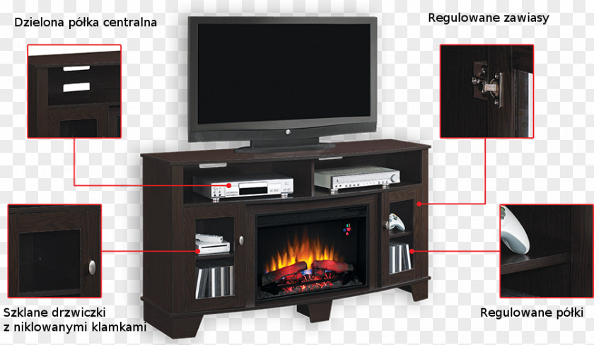 Salle Electric Fireplace Insert Room Television PNG