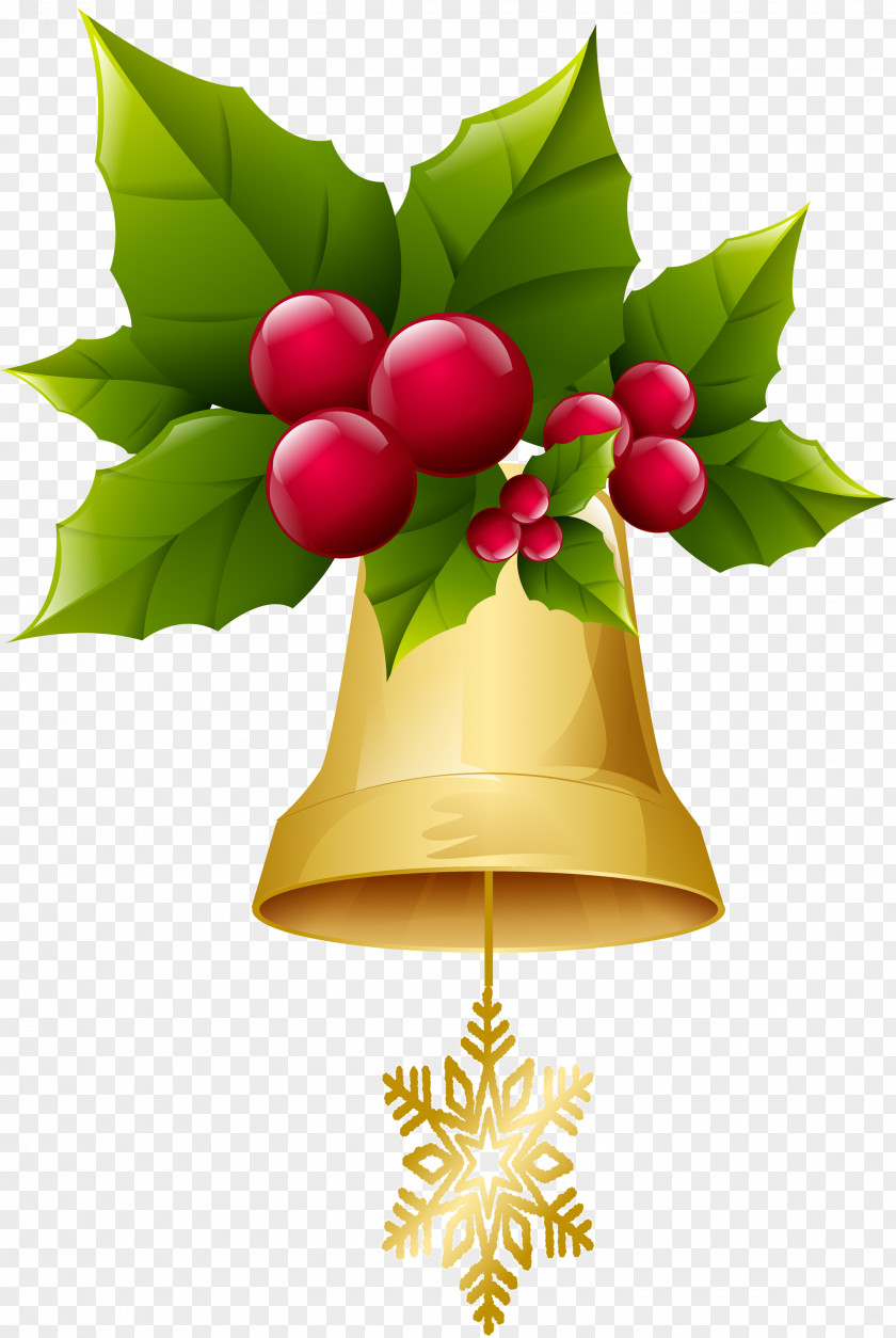 Small Bells Christmas Ornament Tree Clip Art PNG