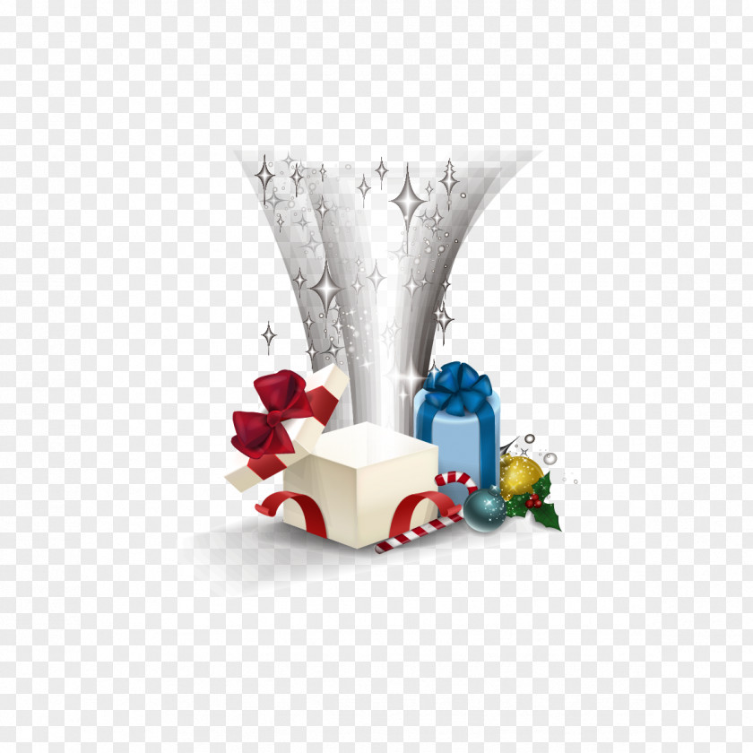 Vector Creative Gift Christmas Box PNG