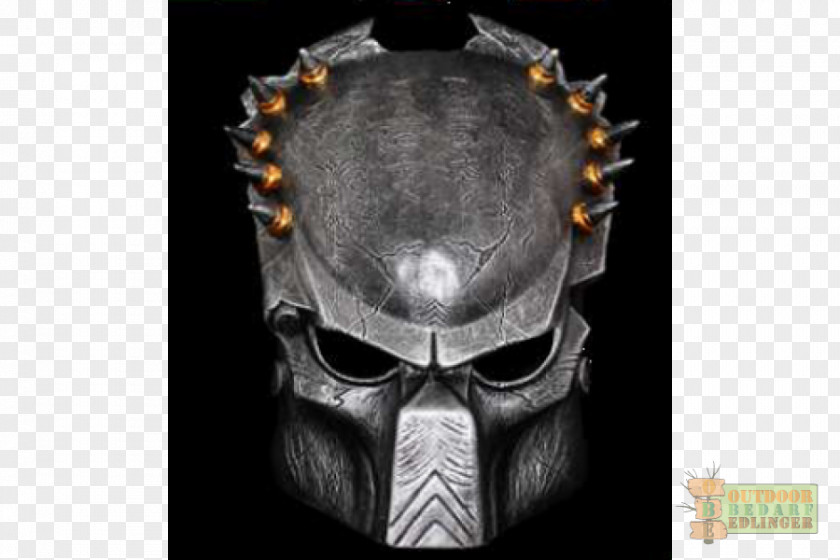 Arnold Schwarzenegger Predator Alien Mask Masquerade Ball Costume PNG