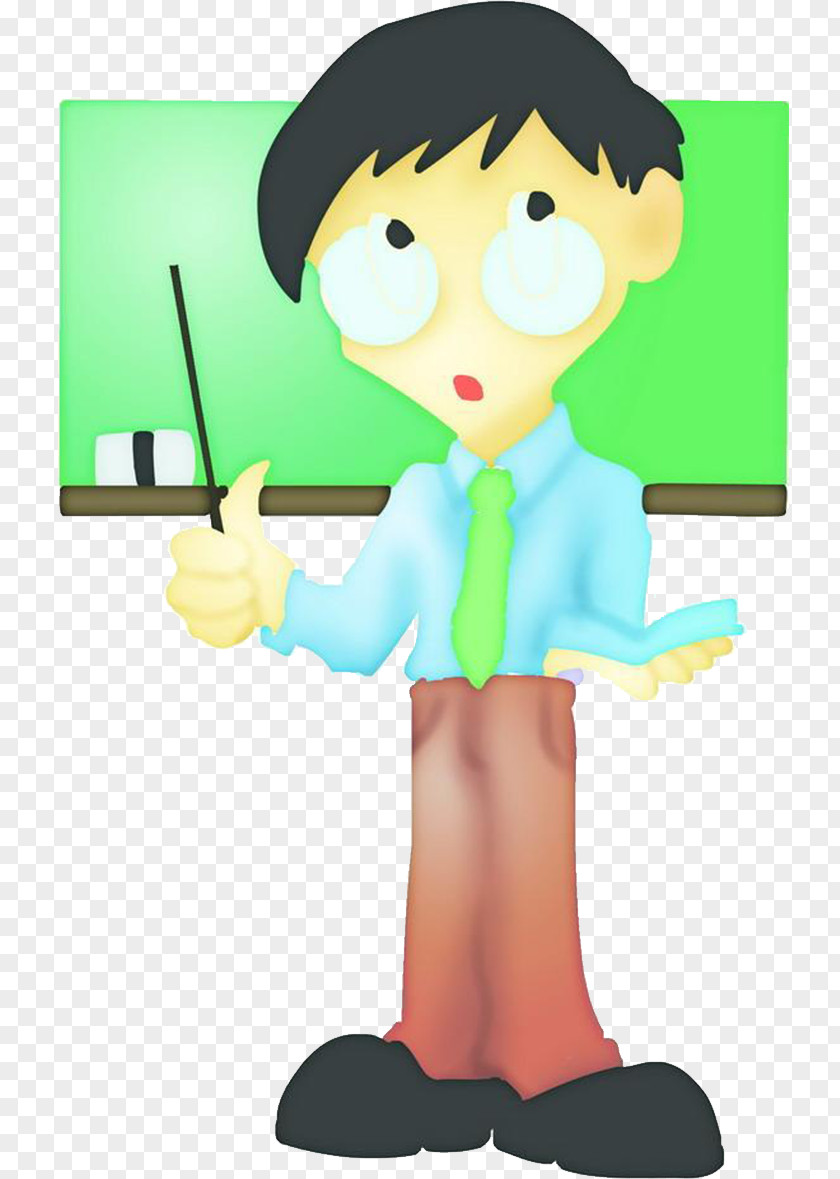 Bespectacled Teacher Cartoon PNG