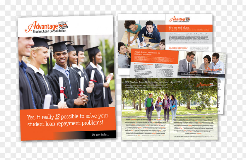 Leaflet Design Material Federal Student Loan Consolidation Product PNG