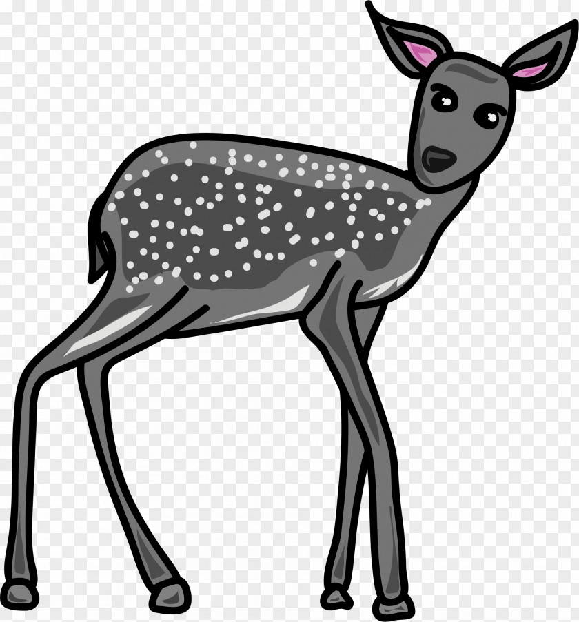 Reindeer White-tailed Deer Clip Art Red PNG