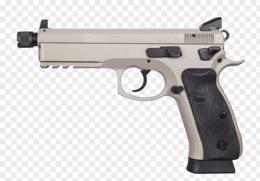 Weapon CZ 75 SP-01手枪 Česká Zbrojovka Uherský Brod 9×19mm Parabellum Pistol PNG