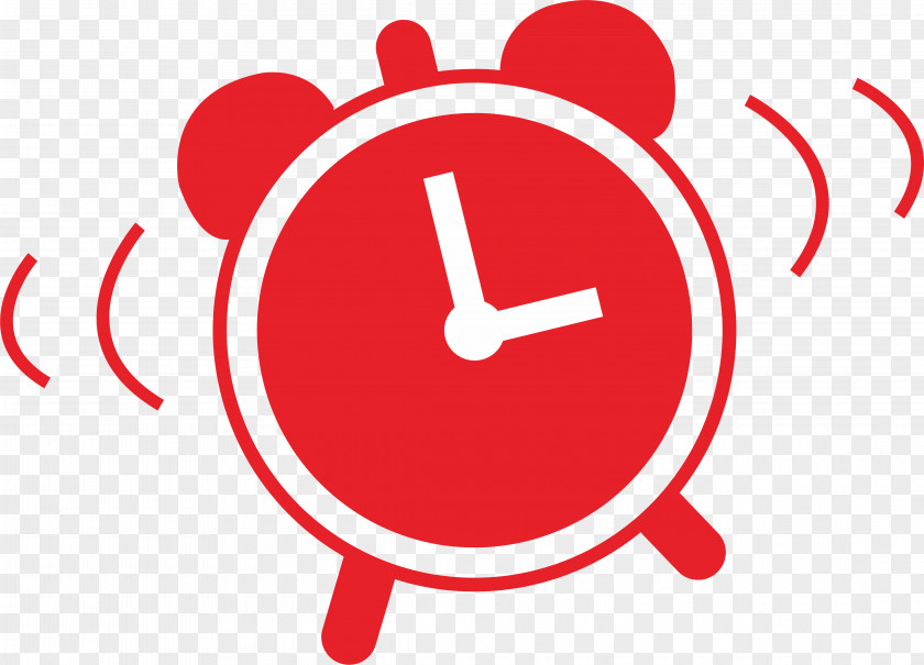 Cartoon Alarm Clock Pattern PNG