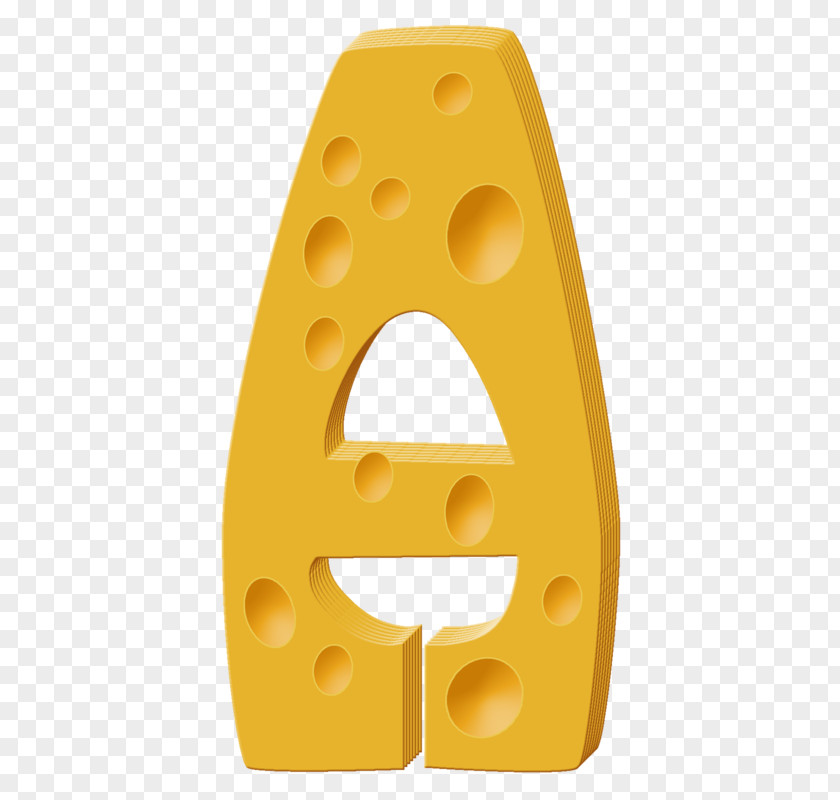 Gold Cheese Russian Alphabet Letter Clip Art PNG