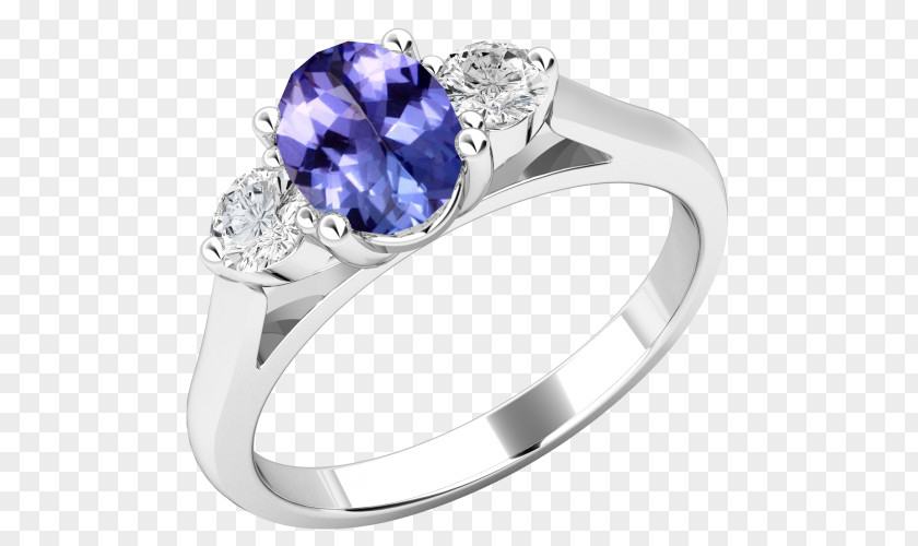 Gold Ring Settings Gemstones Engagement Tanzanite Diamond Cut PNG