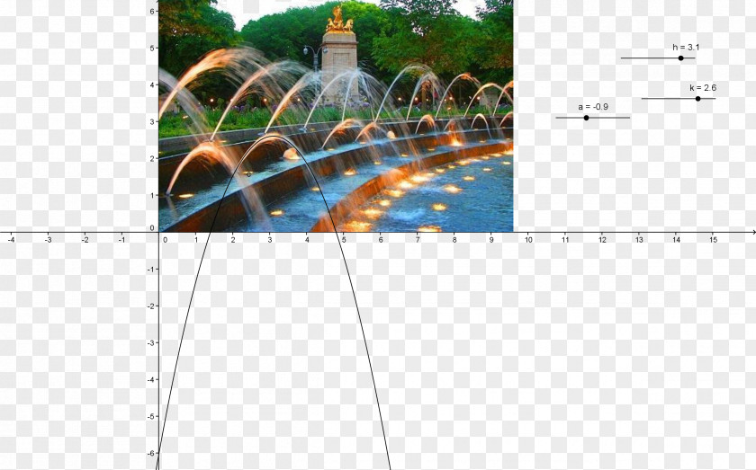 Line Angle Fountain PNG