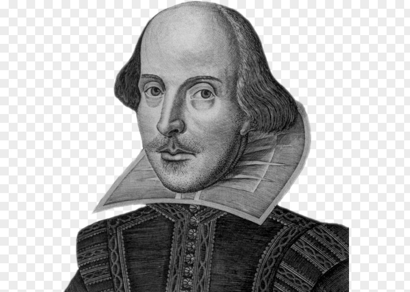 Shakespeare William Romeo And Juliet Hamlet Droeshout Portrait Shakespeare's Sonnets PNG