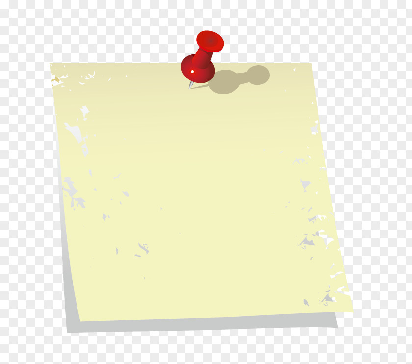 Vector Old Pushpin Sticker Paper Post-it Note Drawing Pin PNG