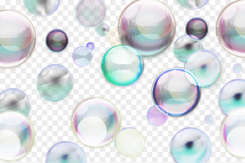 Vector Colorful Bubbles Graphic Design PNG