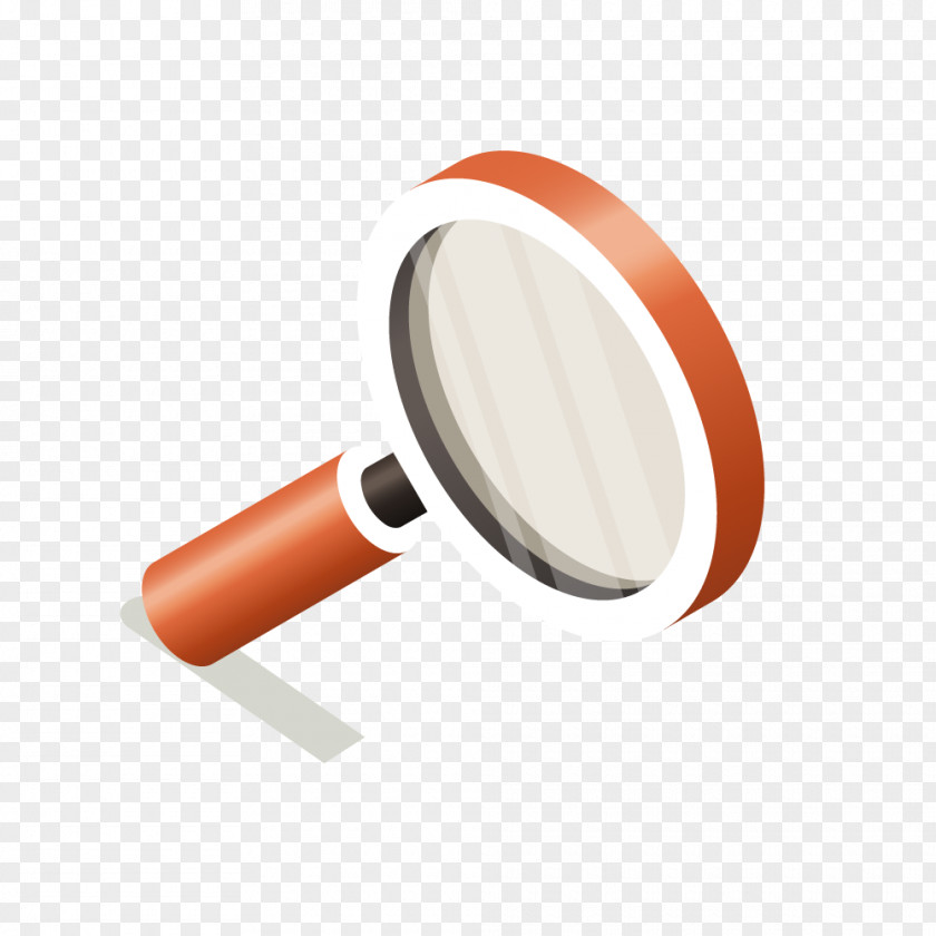 Vector Red Magnifying Glass PNG