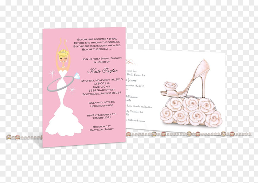 BRIDAL SHOWER INVITATION Bridal Shower Wedding Invitation Pink M Font PNG