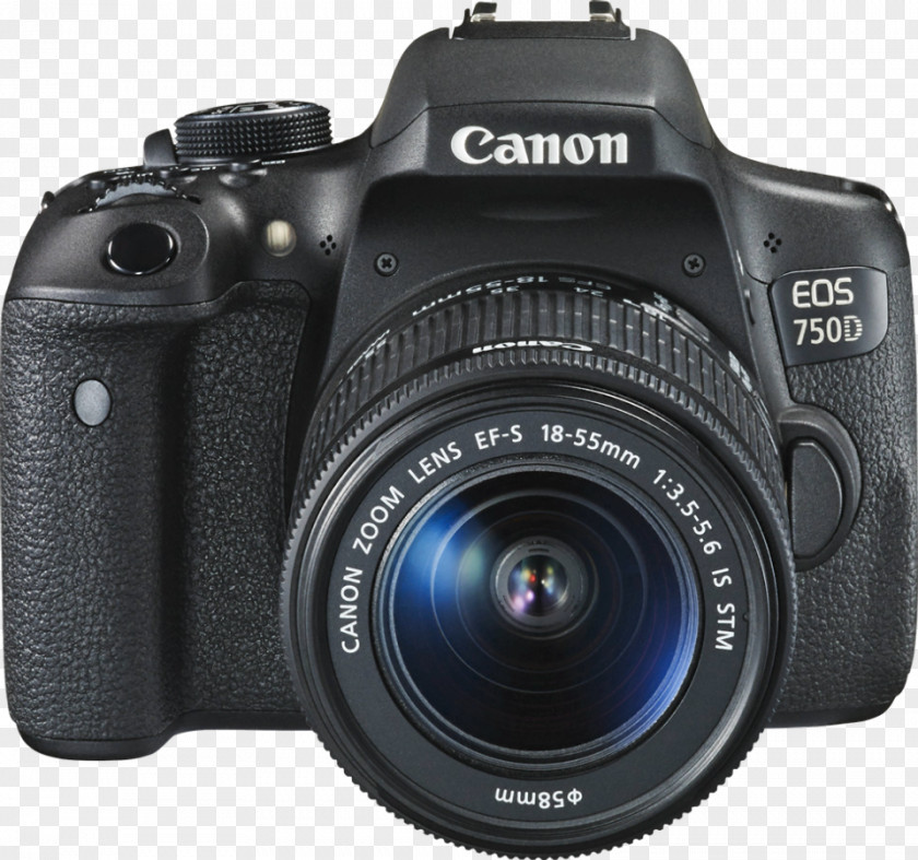 Camera Canon EOS 750D 1300D EF-S 18–55mm Lens Digital SLR PNG
