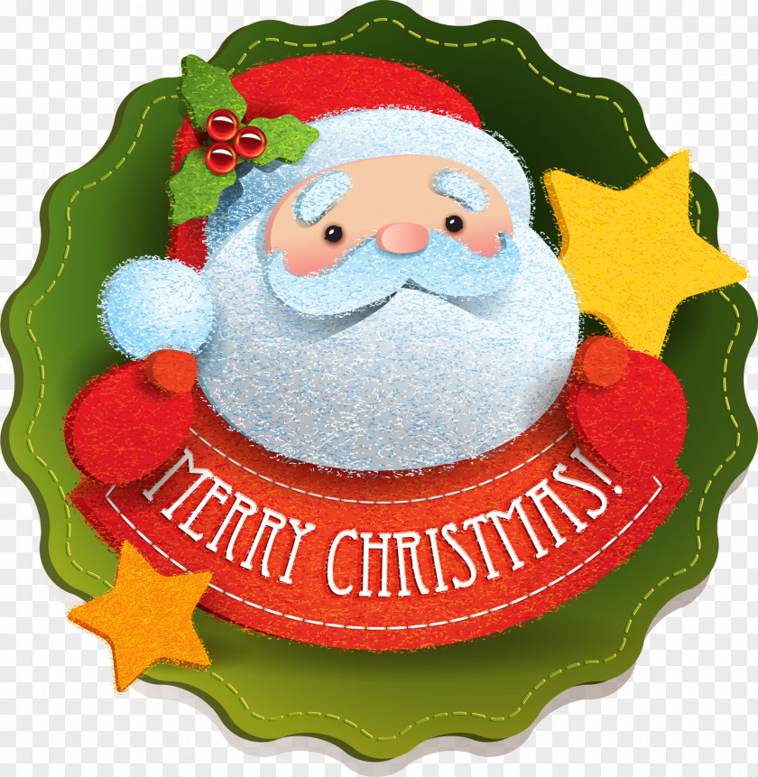 Cartoon Red Santa Claus Christmas Illustration PNG