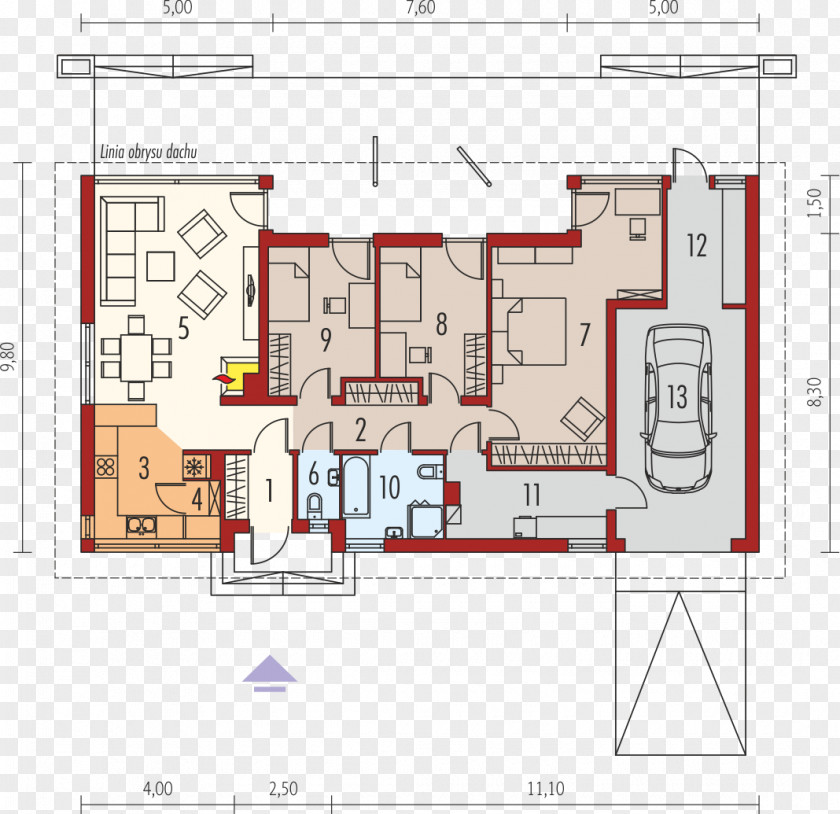 House Project Canopy Maison En Bois Plan PNG