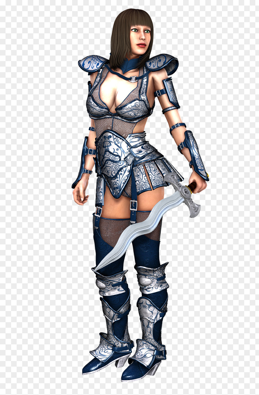 Armour The Woman Warrior Costume Design Knight Character PNG