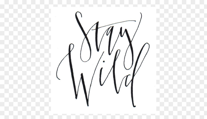 Stay Wild Calligraphy Script Typeface Lettering Handwriting Font PNG