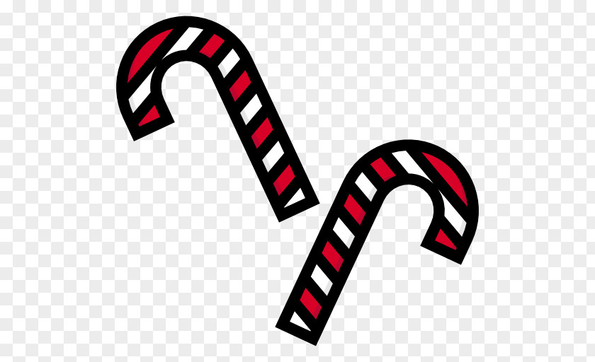 Vector Candy Cane Icon Clip Art PNG