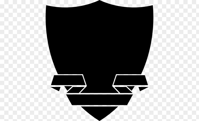 Black Shield Shape PNG