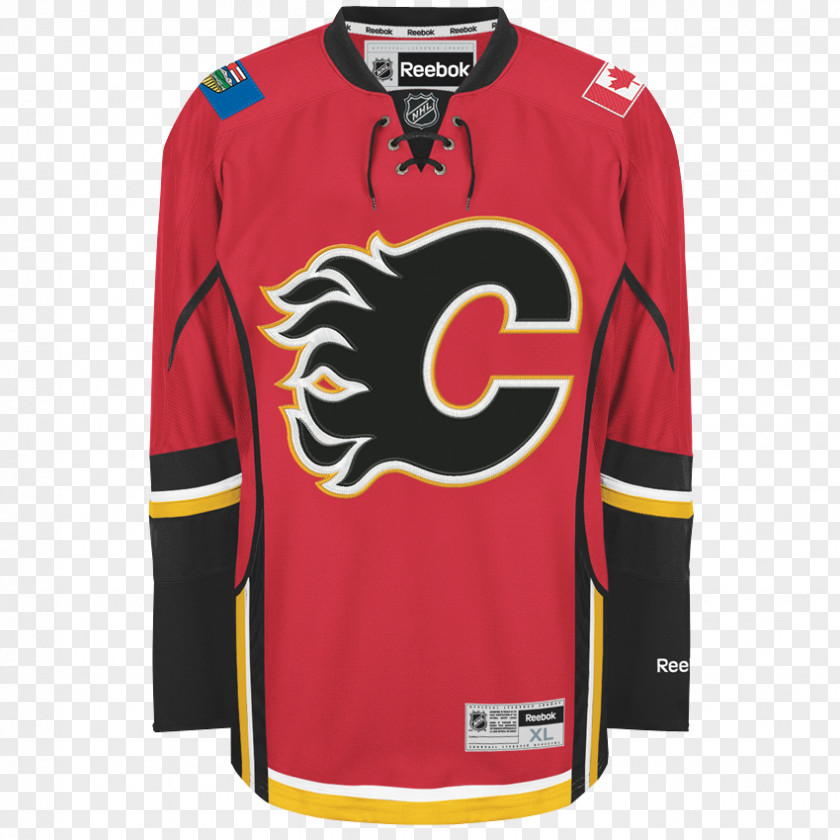 Self-introduction Calgary Flames Hoodie Jersey Reebok Adidas PNG