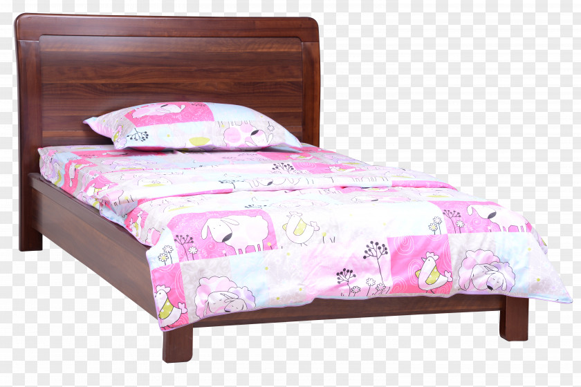 Wooden Bed Frame Sheet Wood Pillow PNG