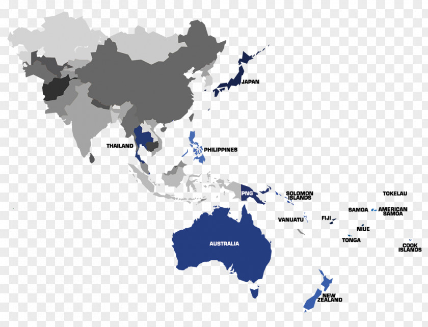 Asia East Asia-Pacific Pacific Ocean Middle Map PNG