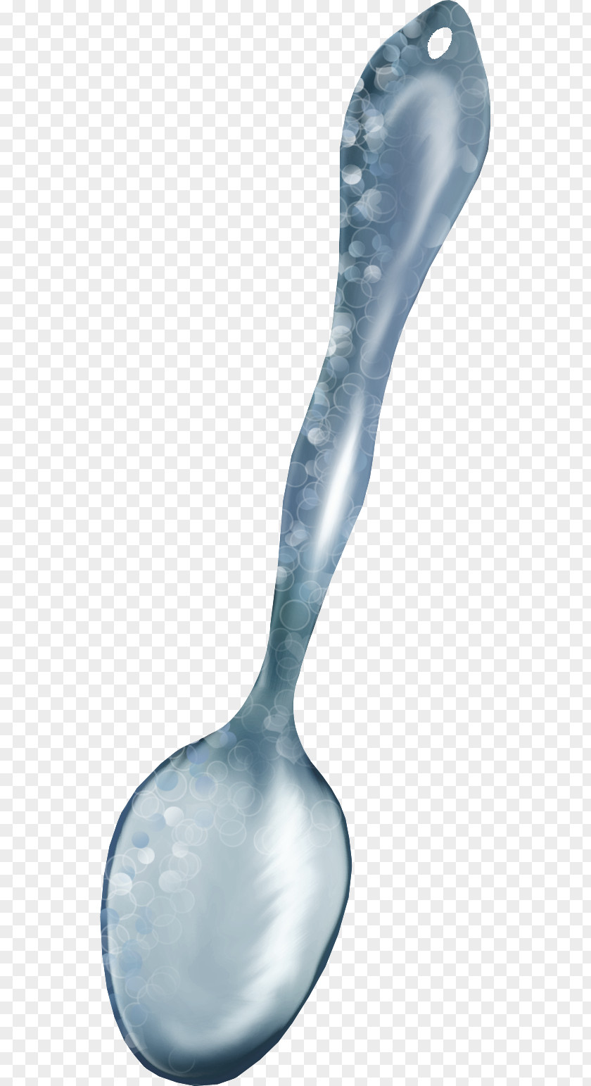 Blue Pattern Spoon Tablespoon Ladle PNG
