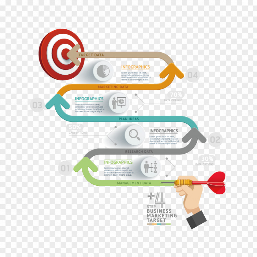 Creative Darts Ppt Infographic Royalty-free Photography Illustration PNG