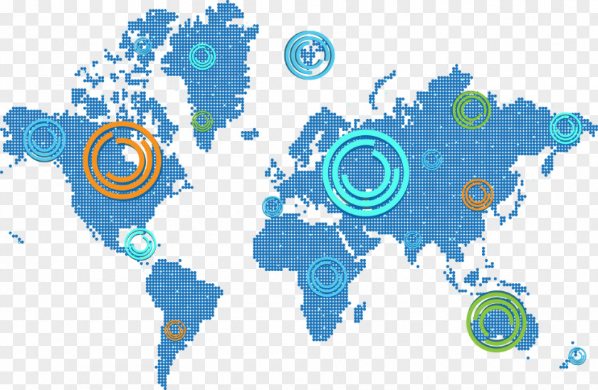 Vector Creative World Map Globe PNG