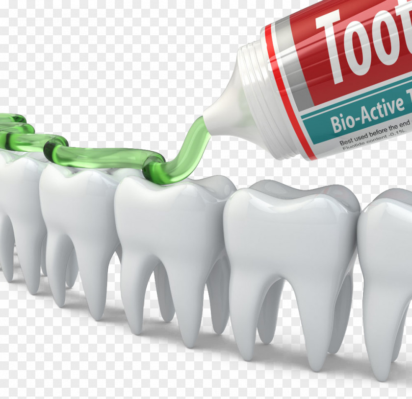 A Row Of Teeth And Ointments Human Tooth Toothpaste Dentistry Toothbrush PNG
