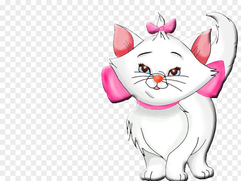 Gata Marie Kitten Whiskers Cat PNG
