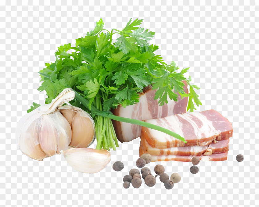 Green Garlic Bacon Knife Ham Kitchen Knives PNG