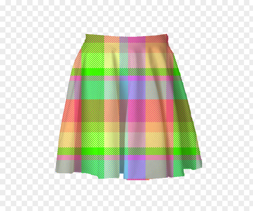Plaid Skirt T-shirt Tartan Dress Full PNG