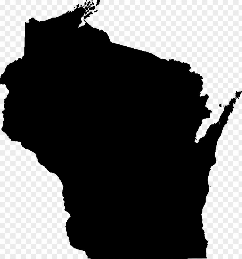 State Wisconsin Blank Map Clip Art PNG