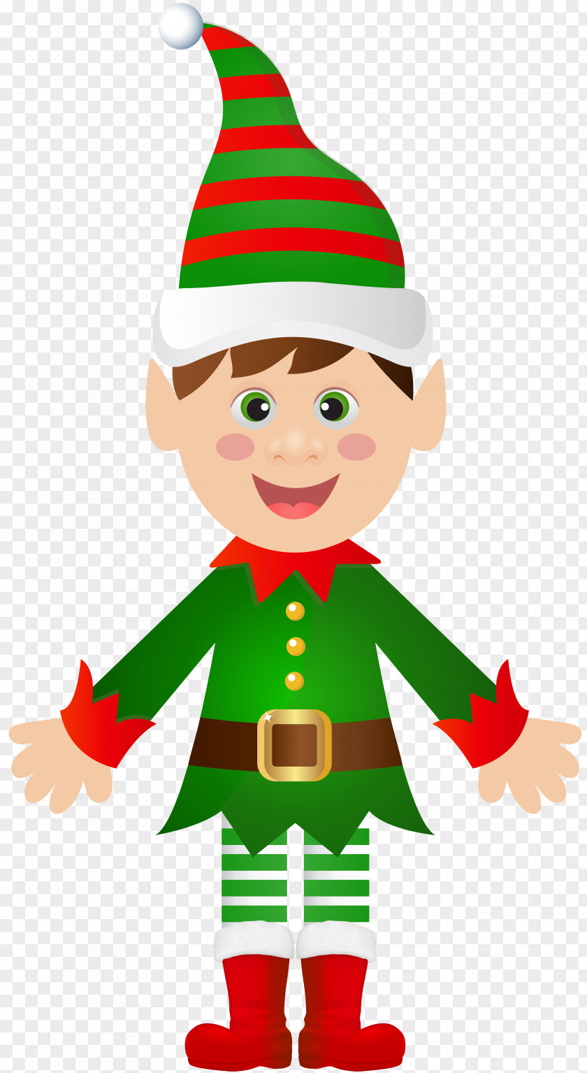Christmas Elf Santa Claus Tree Clip Art PNG