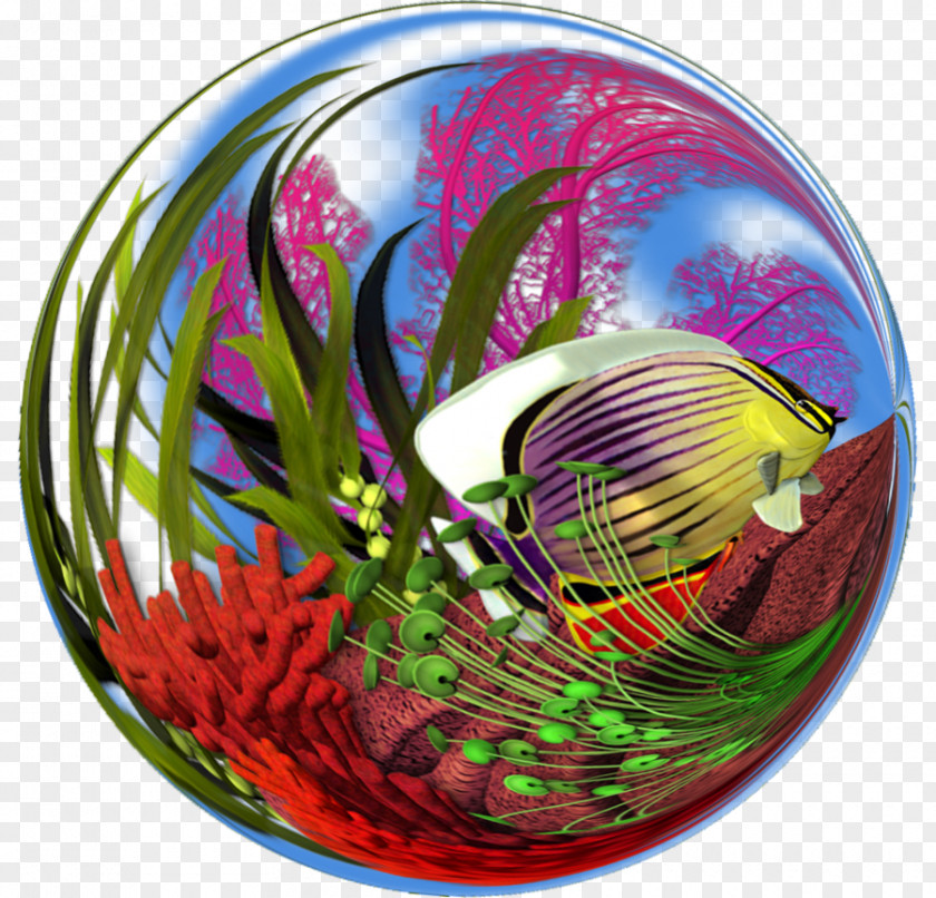 Fish Ball Easter Egg Christmas Ornament Sphere Magenta PNG